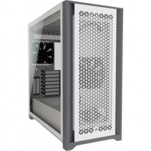 Corsair 5000D AIRFLOW Tempered Glass táp nélküli ablakos ház fehér (CC-9011211-WW)