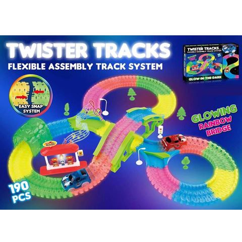 Magic Toys Twister Tracks fluoreszkáló pálya szett autókkal (MKL52034)
