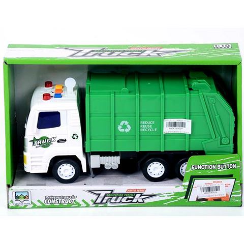 Magic Toys Zöld szemétszállító teherautó fénnyel (MKK180024)