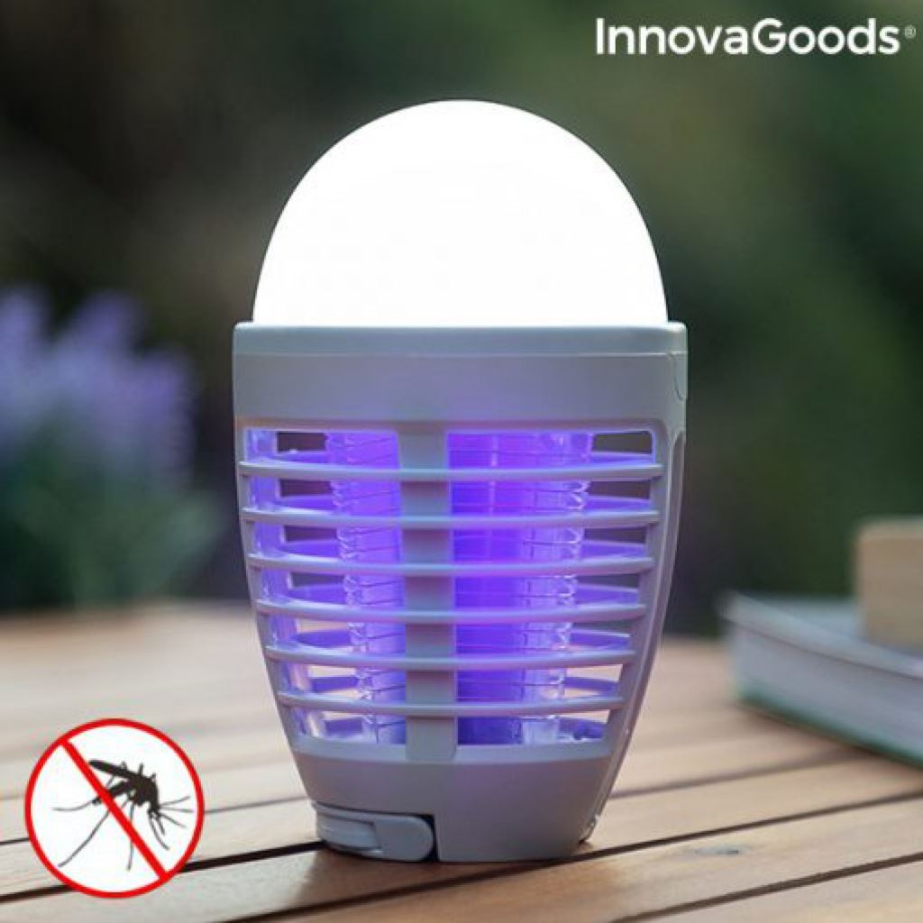 InnovaGoods 2 az 1-ben újratölthető szúnyogriasztó lámpa LED-del (V0103060)