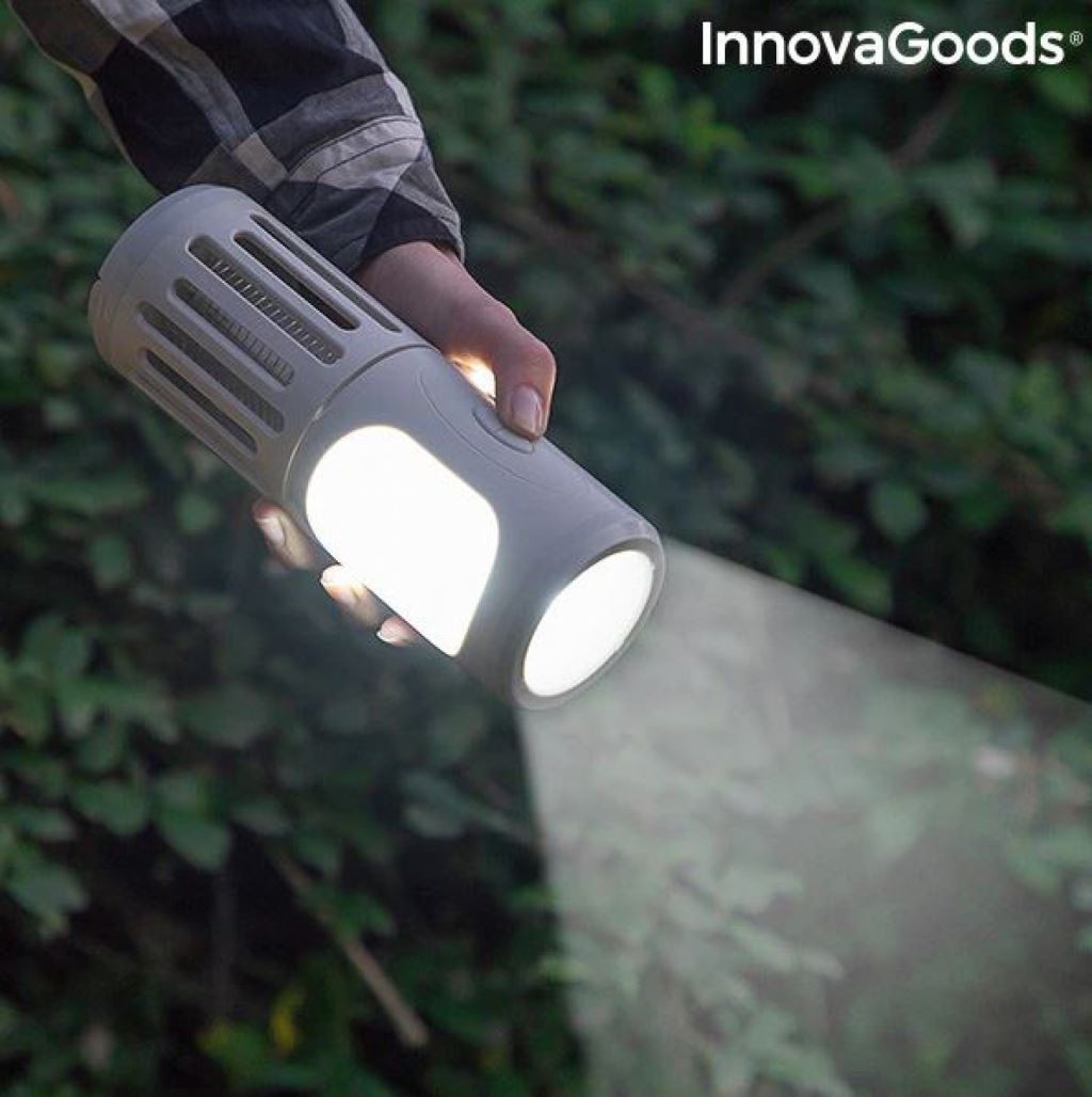 InnovaGoods 3 az 1-ben hordozható szúnyogriasztó lámpa, fáklya és lámpa (V0103059)