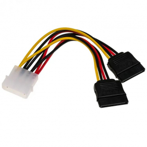 Akyga Molex - 2xSATA kábel 15cm (AK-CA-16)