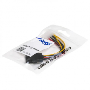 Akyga Molex - 2xSATA kábel 15cm (AK-CA-16)