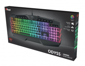 Trust GXT 881 ODYSS félmechanikus Gaming billentyűzet (24298)