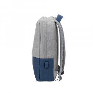 RivaCase 7562 Anti-theft Laptop hátizsák 15.6" szürke-sötétkék (4260403578292)