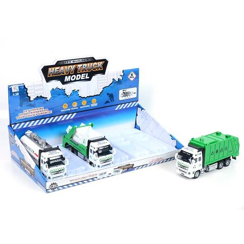 Magic Toys Hátrahúzós hulladékgyüjtő kamion többféle változatban (MKL449753)