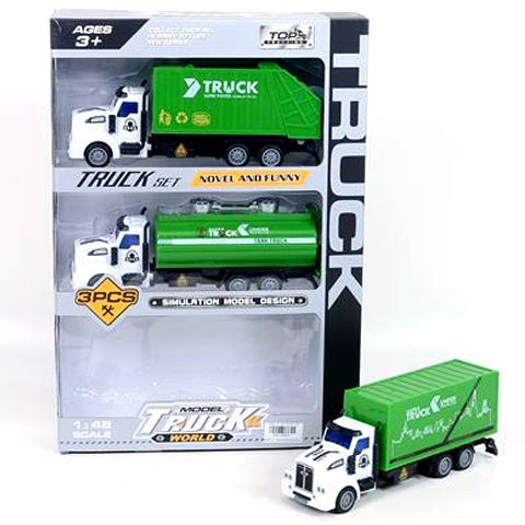Magic Toys Hátrahúzós szállító kamion szett (MKL450671)