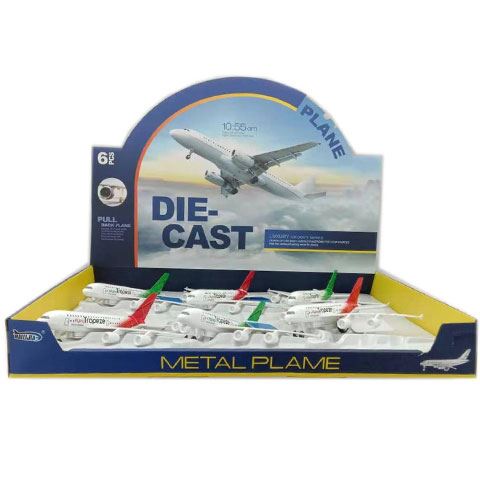 Magic Toys Metal Plame fém repülőgép fénnyel, többféle változatban 1db (MKL169610)
