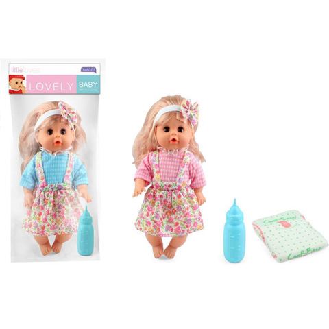 Magic Toys Pislő baba virágos szoknyában kiegészítőkkel (MKL333923)