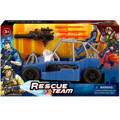 Magic Toys Rescue Team rendőrségi Buggy járgány figurával (MKL359915)