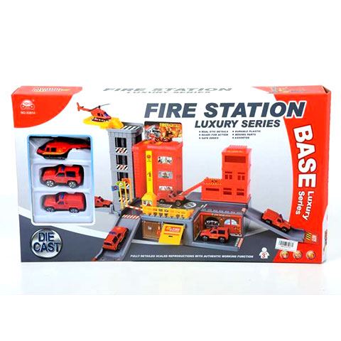 Magic Toys tűzoltósági parancsnokság parkolóházzal, járművekkel (MKK424752)