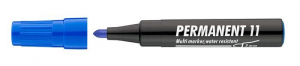 Alkoholos marker, 1-3 mm, kúpos, ICO "Permanent 11", kék (TICP11K)