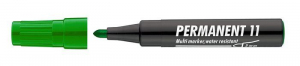 Alkoholos marker, 1-3 mm, kúpos, ICO "Permanent 11", zöld (TICP11Z)