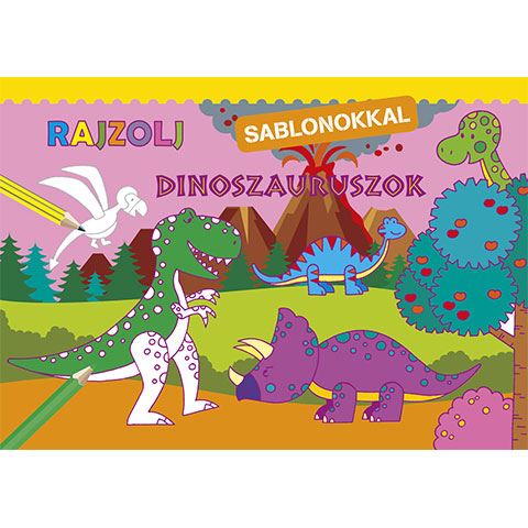Napraforgó Rajzolj sablonokkal - Dinoszauruszok kifestő (961894)