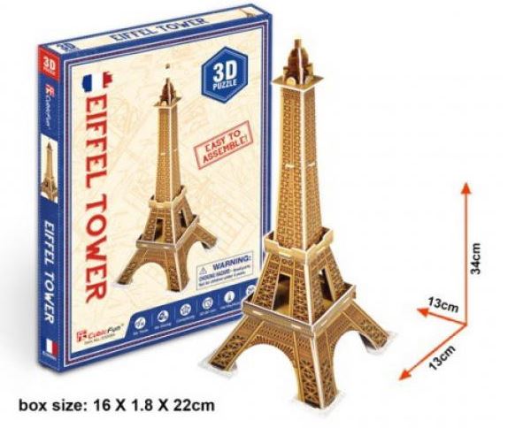 BonsaiBp 3D puzzle mini Eiffel torony, 20 db