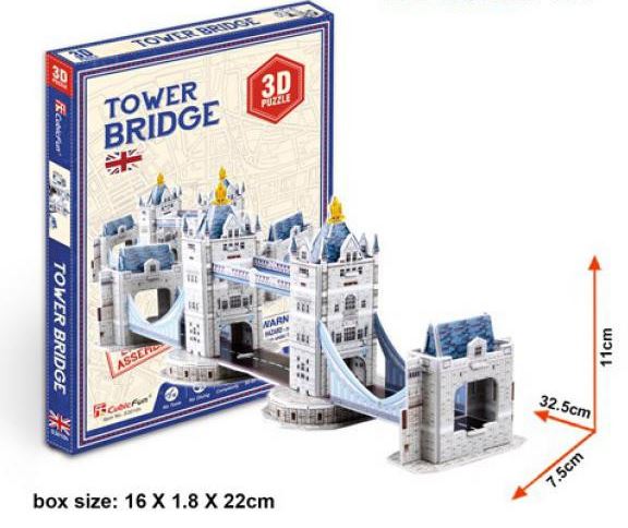 BonsaiBp 3D puzzle mini Tower Bridge, 32 db
