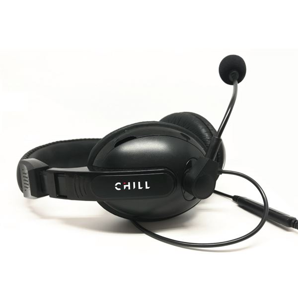 Chill CH001 sztereó headset fekete