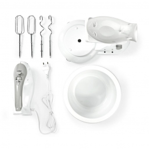 Nedis KAHM110CWT tálas mixer fehér-szürke