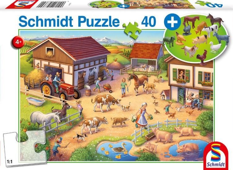 Farmer with farmer figures 40db-os puzzle (56379)