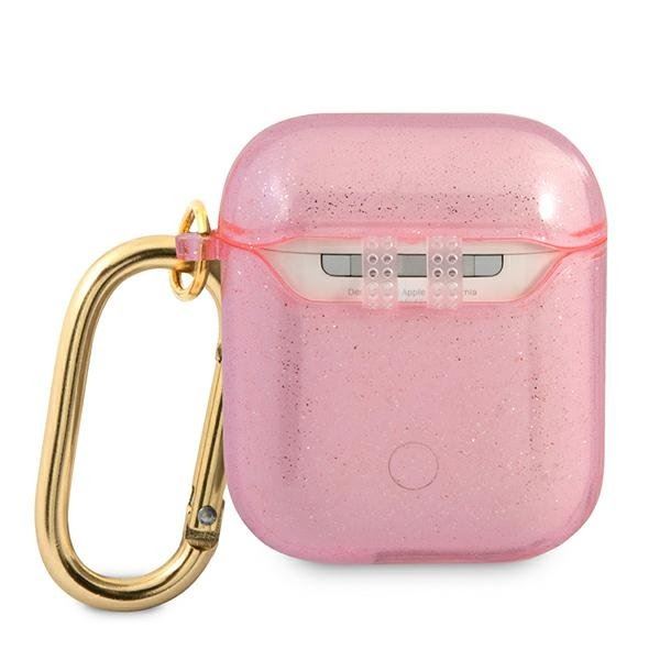 Guess Glitter Collection AirPods tok pink (GUA2UCG4GP)
