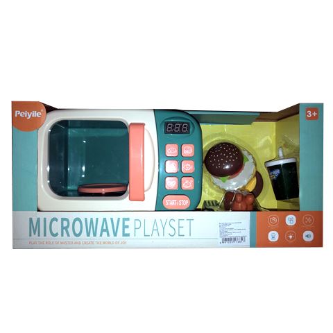Magic Toys Elektromos mikró játékszett ételekkel és kiegészítőkkel (MKL517685)