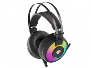 natec Genesis Neon 600 RGB Gaming mikrofonos fejhallgató fekete (NSG-1656)