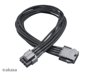 Akasa FLEXA P8 8pin ATX hosszíbító tápkábel 30cm (AK-CBPW08-40BK)
