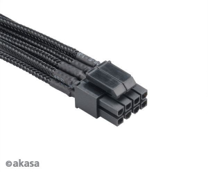 Akasa FLEXA P8 8pin ATX hosszíbító tápkábel 30cm (AK-CBPW08-40BK)