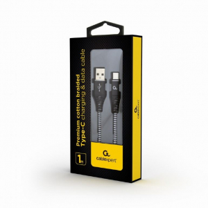 Gembird USB type-C - USB Type-A adat- és tötőkábel 1m (CC-USB2B-AMCM-1M-BW)