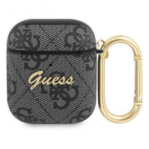 Guess Script Metal Collection AirPods tok szürke (GUA24GSMK)