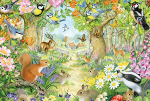 Schmidt Állatok az erdőben 100 db-os puzzle (56370)
