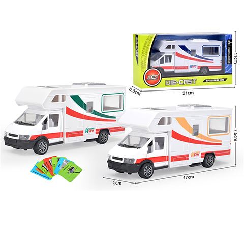 Magic Toys Fém lakóautó modell járműves kártyákkal (MKL587354)