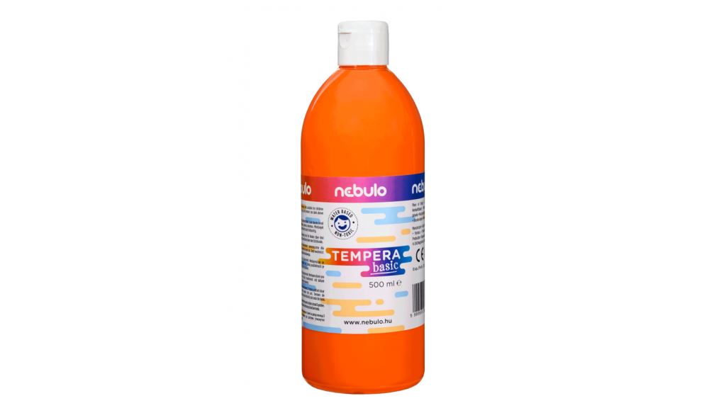 Nebulo folyékony állagú temperafesték 500ml narancssárga (NTF-500-NS)
