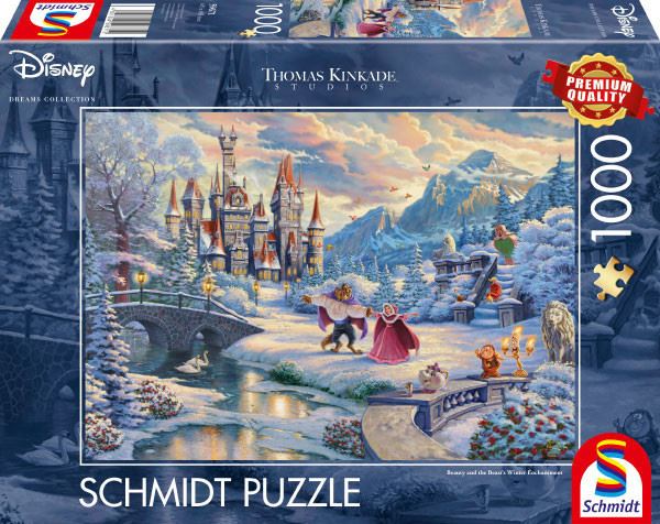 Schmidt Disney Szépség és a szörnyeteg téli varázsa 1000db-os puzzle (59671)