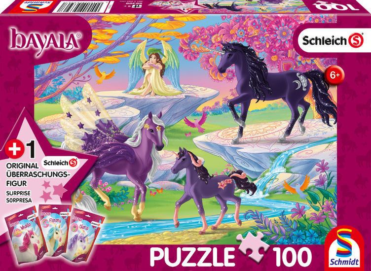 Schmidt Glade egyszarvú családdal, 100 db-os puzzle (56396)