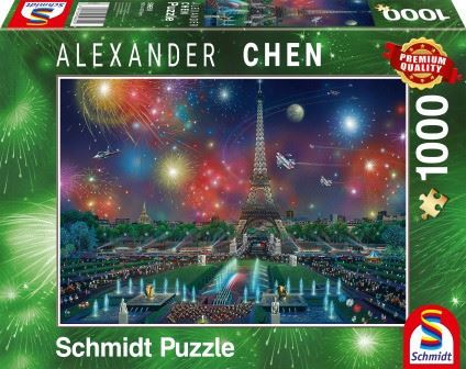 Schmidt Tűzijáték az Eiffel -toronyban 1000 db-os puzzle (59651)