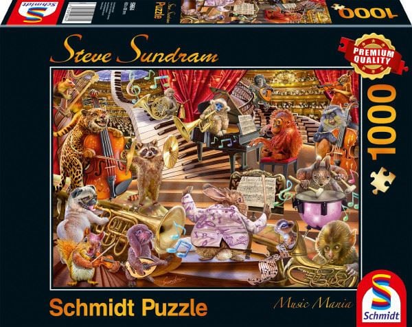 Schmidt Zene mánia, 1000 db-os puzzle (59664)