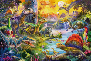 Schmidt Dinoszaurusz figurák, 60 db-os puzzle (56372)