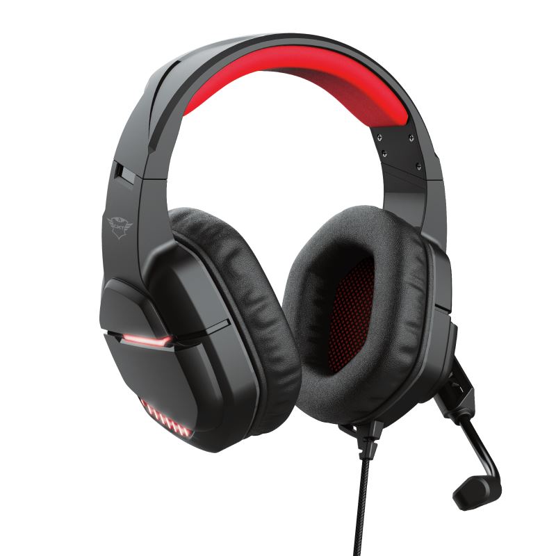 Trust GXT 448 Nixxo Illuminated Gaming Headset fekete-piros (24030)