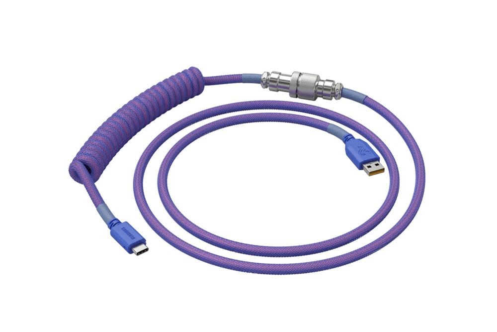 Glorious USB-C billentyűzet spirálkábel lila (GLO-CBL-COIL-NEBULA)