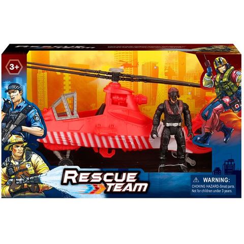 Magic Toys Rescue Team tűzoltósági helikopter figurával (MKL359978)