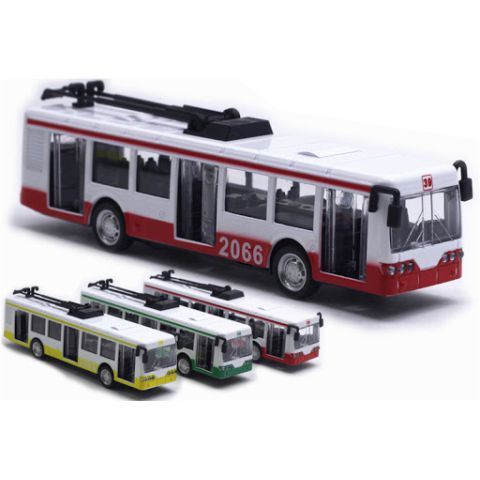 Magic Toys Trolibusz fém modell több színváltozatban (MKL107555)