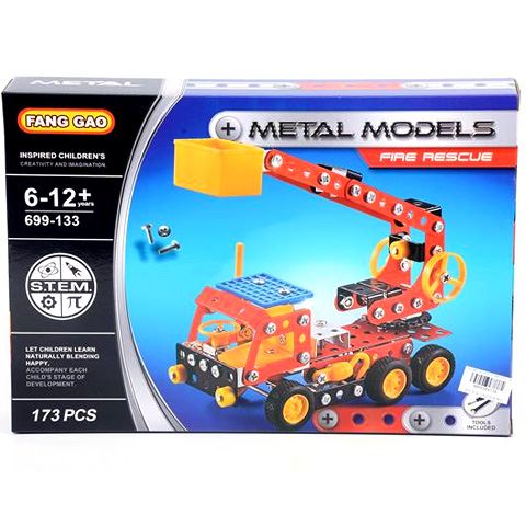 Magic Toys Tűzoltókocsi fém építőjáték (MKK264138)