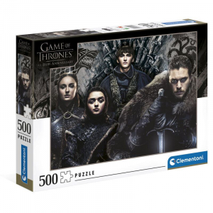 Clementoni Tr&oacute;nok Harca Stark csoportk&eacute;p 500db-os puzzle (35091)