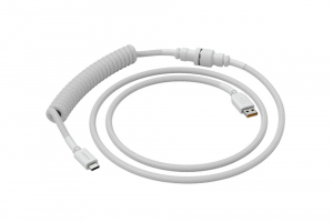 Glorious USB-C billentyűzet spirálkábel fehér (GLO-CBL-COIL-WHITE)