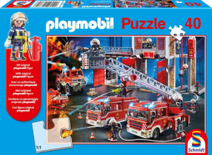 Schmidt Playmobil, Tűzoltóság, 40 db-os puzzle (56380)