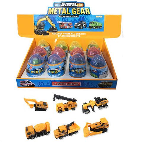 Magic Toys Gyűthető építőipari járművek meglepetés tojásban 1db (MKL322331)