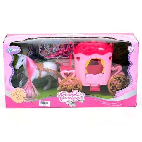 Magic Toys Pink lovashintó szett lóval (MKL485123)
