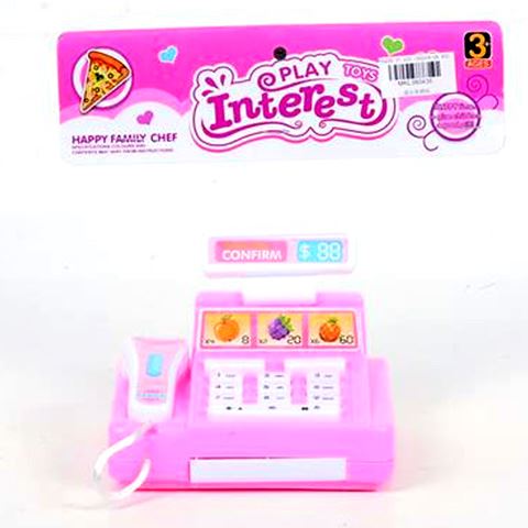 Magic Toys Rózsaszín játék pénztárgép vonalkódolvasóval (MKL380435)