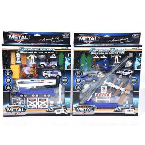 Magic Toys Űr játékszett járművekkel és meteorittal kétféle változatban (MKL153671)